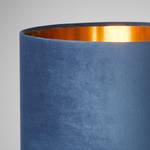 Tischleuchte Candy Samt / Eisen - 1-flammig - Blau - Breite: 35 cm