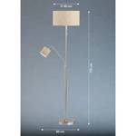 Staande lamp Bolid textielmix/ijzer - 2 lichtbronnen
