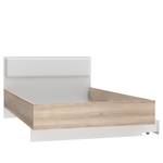 Einzelbett Kolaza Beige - Weiß - Holzwerkstoff - 125 x 85 x 206 cm