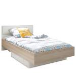 Einzelbett Kolaza Beige - Weiß - Holzwerkstoff - 125 x 85 x 206 cm