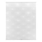 Store plissé sans perçage Soleil Polyester - Blanc / Jaune soleil - 90 x 130 cm