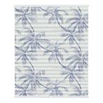 Plissé Klemfix Blueprint Palms polyester - blauw - 45 x 130 cm
