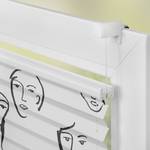 Store plissé sans perçage Faces Polyester - Noir - 45 x 130 cm
