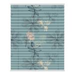 Plissé Klemfix Aqua Floral polyester - Blauw - 100 x 130 cm