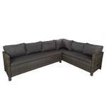 Loungegruppe Bogus (3-teilig) Stahl / Rattan - Grau