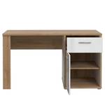 Schreibtisch Chicory Beige - Weiß - Holzwerkstoff - 130 x 74 x 60 cm