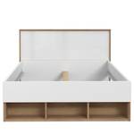 Einzelbett Chicory Beige - Weiß - Holzwerkstoff - 130 x 84 x 207 cm