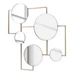 Wandspiegel Platte Spiegelglas / Eisen - Gold