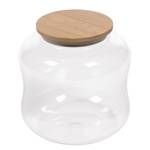 Vaso Cirene Vetro borosilicato / Bambù - Trasparente / Naturale