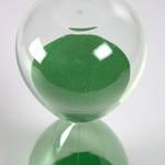 Sanduhr Breshna Farbglas - Grün