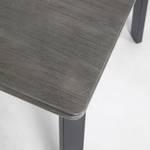 Table Amonita (Avec rallonge) - Acacia massif / Acier - Acacia gris / Noir