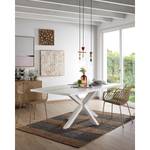 Eettafel Karmi II Wit - Breedte: 200 cm - Wit