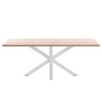 Table Karmi II Imitation chêne - Largeur : 180 cm - Blanc