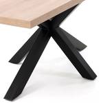 Table Karmi II Imitation chêne - Largeur : 200 cm - Noir