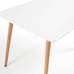 Table Algona Blanc / Imitation chêne