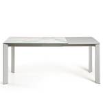 Table Retie I (Extensible) - Imitation marbre blanc - Largeur : 120 cm - Gris lumineux