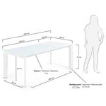 Esstisch Retie II (Mit Ausziehfunktion) - Weiß - Breite: 140 cm