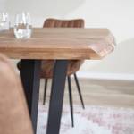 Tavolo da pranzo Conna Acacia - Larghezza: 180 cm - Bordo tavolo tornito