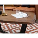 Tavolino da salotto Conna Acacia Marrone - Bordo tavolo tornito