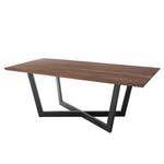 Table Conna Acacia brun - Largeur : 180 cm - Bord suisse