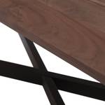 Table Conna Acacia brun - Largeur : 180 cm - Bord suisse