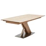 Table ET613 Chêne de poutre - Largeur : 180 cm - Acier inoxydable - Sans fonction