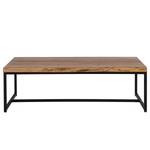 Tavolino da salotto Kaawo Acacia massello / Metallo - Acacia / Nero