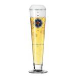 Bierglas Heldenfest Kompass Kristallglas - Transparent / Platin - Fassungsvermögen: 0.39 L