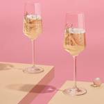 Flûtes à champagne Rosé I (lot de 2) Verre cristallin - Transparent / Rose doré - Contenance : 0,23 L