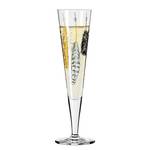 Champagneglas Goldnacht Feathers kristalglas - transparant/platina - inhoud: 0.2 L