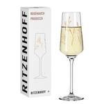 Flûte à champagne Touche de rosé IV Verre cristallin - Transparent / Rose doré - Contenance : 0,23 L