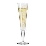 Champagneglas Goldnacht Bloemkelken kristalglas - transparant/goudkleurig - inhoud: 0.2 L