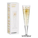 Flûte à champagne Goldnacht Bougie Verre cristallin - Transparent / Platine - Contenance : 0,2 L