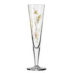Champagnerglas Goldnacht Buschwindrose Kristallglas - Transparent / Platin - Fassungsvermögen: 0.2 L