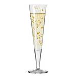 Flûte à champagne Goldnacht Music Verre cristallin - Transparent / Doré - Contenance : 0,2 L