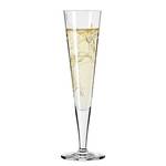 Champagnerglas Goldnacht Kolibris Kristallglas - Transparent / Platin - Fassungsvermögen: 0.2 L