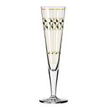 Bicchiere champagne Goldnacht Art Déco Cristallo - Trasparente / Platino - Capacità: 0.2 l