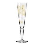 Flûte à champagne Goldnacht Stars Verre cristallin - Transparent / Platine - Contenance : 0,2 L