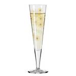 Flûte à champagne Goldnacht Stars Verre cristallin - Transparent / Platine - Contenance : 0,2 L