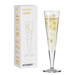 Champagneglas Goldnacht Stars kristalglas - transparant/platina - inhoud: 0.2 L