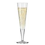 Champagneglas Goldnacht Bloemenzee kristalglas - transparant/platina - inhoud: 0.2 L