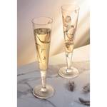 Champagneglas Goldnacht Kraanvogel kristalglas - transparant/goudkleurig - inhoud: 0.2 L