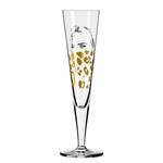 Champagnerglas Goldnacht Leoparden Kristallglas - Transparent / Gold - Fassungsvermögen: 0.2 L