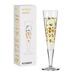 Leoparden Champagnerglas Goldnacht