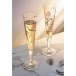 Bicchiere champagne Goldnacht Pappagallo Cristallo - Trasparente / Oro - Capacità: 0.2 l