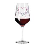 Verre à vin Cœur de cristal I Verre cristallin - Transparent / Platine - Contenance : 0,58 L