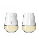 Verres Étoile (lot de 2) Verre cristallin - Transparent / Platine - Contenance : 0,36 L