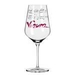 Rode wijnglas Herzkristall II kristalglas - transparant/platina - inhoud: 0.58 L