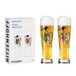 Weizenbierglas Brauchzeit II (set van 2) glas - transparant - inhoud: 0.65 L