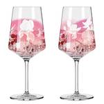 Verres apéritif Sonnet III (lot de 2) Verre cristallin - Transparent / Rose - Contenance : 0,54 L